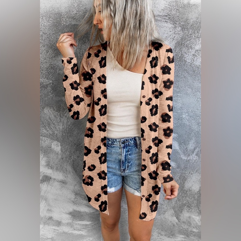 Leopard Print Cardigan